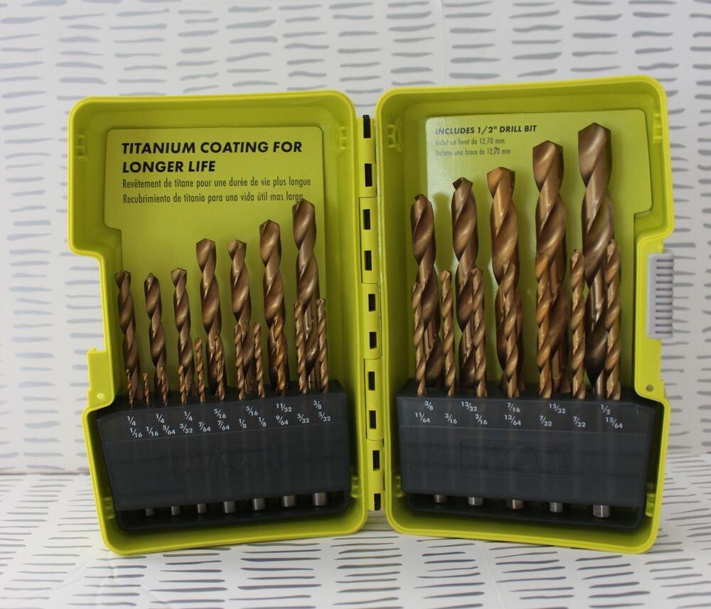 RYOBI Titanium Coated Drill Bit Set Of 30 Pre-Owned